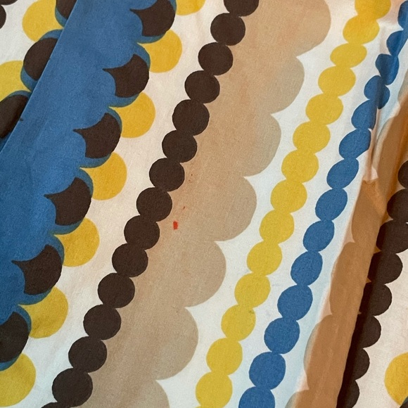 Boden A line skirt blue yellow sz 10 small flaw - Picture 2 of 4